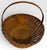 Large Antique American Split Hickory Gathering Basket With Bentwood Handle For Sale - Image 4 of 6