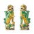 Sancai Guardians: Pair of Chinese Kangxi Biscuit Porcelain Fu Lions For Sale - Image 10 of 10