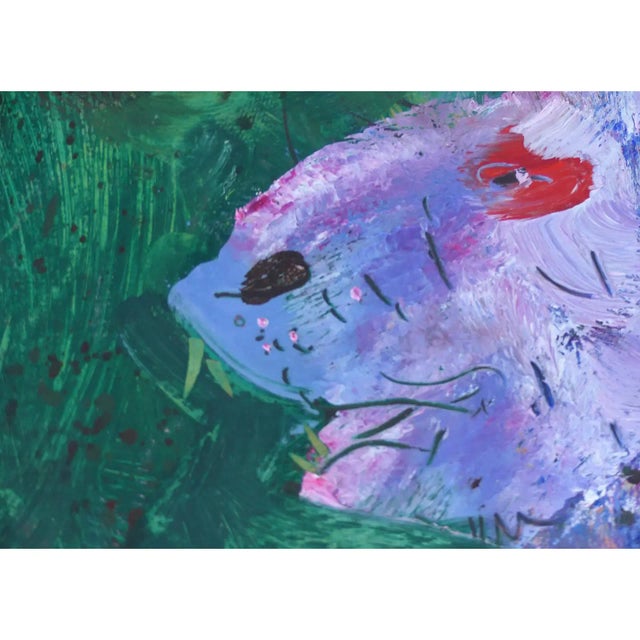 Late 20th Century Vintage Abstract Painting by Robert Beauchamp For Sale - Image 5 of 8