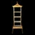 Hollywood Regency Faux Bamboo Gold Pagoda Etagere For Sale - Image 3 of 5