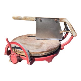 Antique Industrial Cast Iron Computing Cheese Slicer French Country Farmhouse Kitchen Deli For Sale