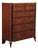 Edwardian Style Custom Mahogany Inlaid High Chest Of Drawers For Sale
