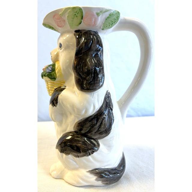 Ceramic C1993 Haldon Group Ceramic Dog Pitcher For Sale - Image 7 of 18