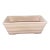 Mid 20th Century Cream-Glazed Rectangular Ceramic Planter With Ribbed Sides. For Sale