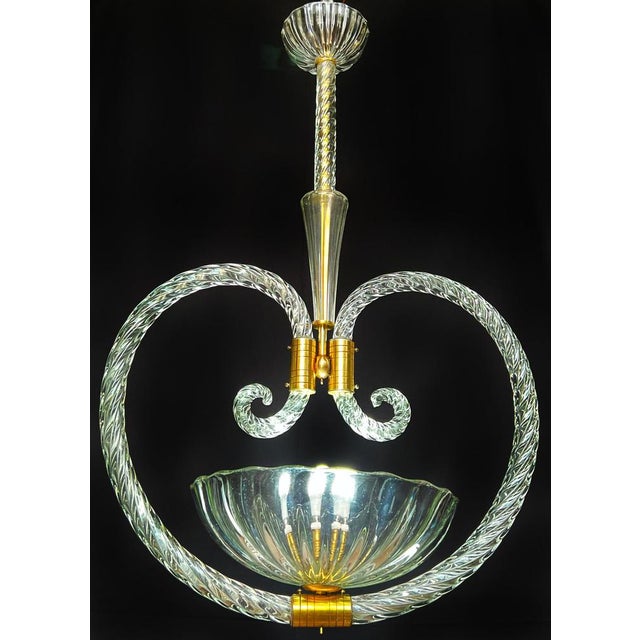 1940s Mid-20th Century Charming Chandelier by Ercole Barovier, Murano, 1940s For Sale - Image 5 of 18