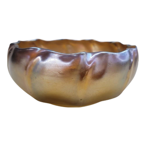 Tiffany Studios Favrile Ribbed Art Glass Bowl — Signed LCT — C. 1900–1915