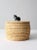 Wood Vintage Basket With Lid and Carved Stone Handle For Sale - Image 7 of 13