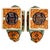Vintage Chinoiserie Celadon & Ochre Ceramic Elephant Glazed Plant Stands / Bookends For Sale - Image 9 of 10