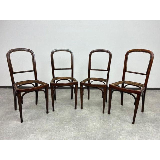 No. 715 Dining Chairs attributed to Gustav Siegel for J&J Kohn, 1920s, Set of 6 For Sale - Image 3 of 15
