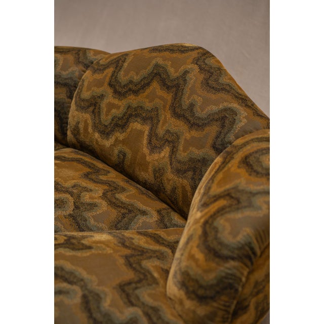 Mumba Sculptural Sofa in Dieter Vander Velpen X Zinc Textile by Bretz, 1980s For Sale - Image 15 of 18