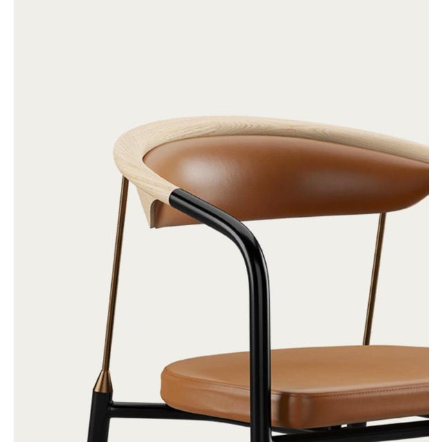 Chairman Chair in Oak with Upholstery in Cognac by Henrik Tengler for One Collection For Sale - Image 11 of 17