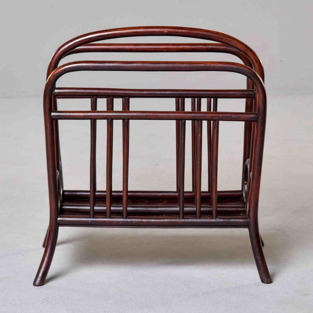 Coffee Thonet Model 33 Bentwood Magazine Rack For Sale - Image 8 of 12