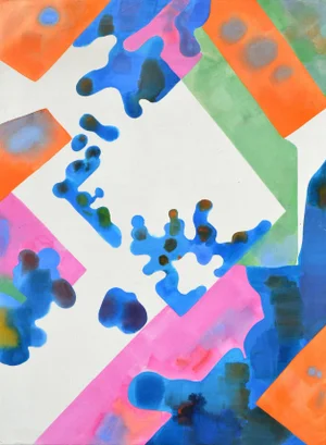 Erle Loran "Salt Ponds II" Modern Abstract 1986