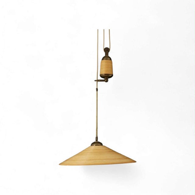 Brown Vintage Italian Adjustable Lamp, 1970s For Sale - Image 8 of 8