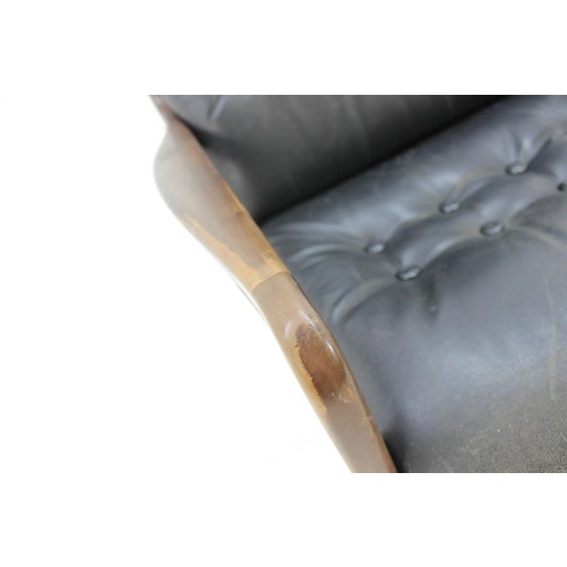 Animal Skin Mid-Century Danish Leather Armchair, 1962 For Sale - Image 7 of 12