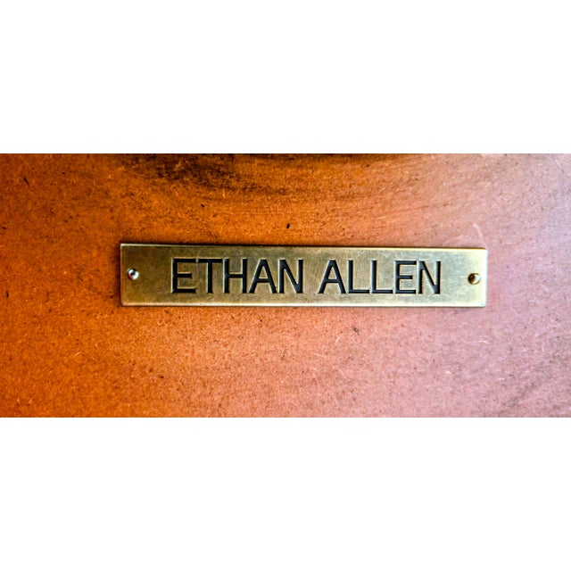 Auburn 1980s Ethan Allen Pineapple Pedestal Accent Table – Old World Treasures For Sale - Image 8 of 8