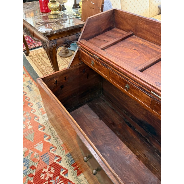 Ming Wood Storage Chest + Interior Drawers, Vintage For Sale - Image 10 of 11