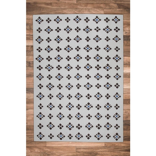 Textile Beige and Brown Geometric Design Handmade Modern Kilim Rug 8' X 10' For Sale - Image 7 of 8