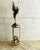 Tall Vintage Side Table in Gold and Smoked Glass, 1970s For Sale - Image 4 of 7