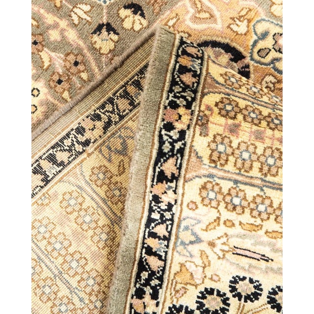 Mogul, One-of-a-Kind Hand-Knotted Area Rug in Light Gray, 3' 1" x 14' 7" For Sale In New York - Image 6 of 8