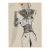 Vintage French Fashion Art Print – Art Deco Fur Trim Dress Illustration, 18" X 24" For Sale
