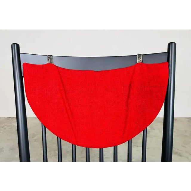 Black Lacquered Hans J. Wegner J16 Rocking Chair or Rocker for FDB Mobler 1963 For Sale In Philadelphia - Image 6 of 10