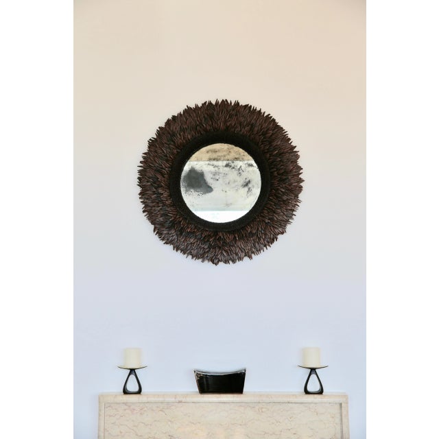 Vintage Framed Mirror in Mercury Glass For Sale - Image 3 of 4