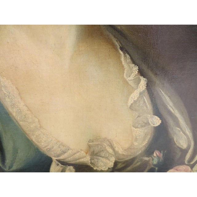 !8th Century Portrait of Noble Lady School Scottish/English Ramsey? For Sale - Image 9 of 15