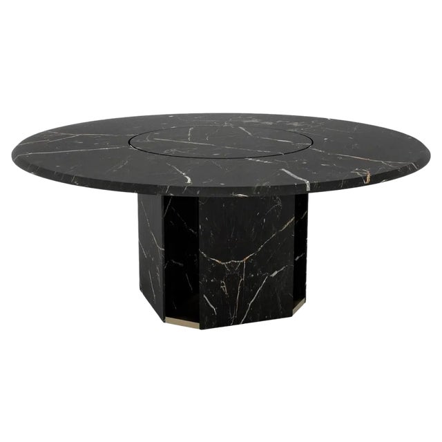 Round Marble Delos Dining Table by Giorgio Bonaguro For Sale