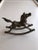 Vintage brass rocking horse 7"L X 6"H X 2" D , No makers mark , in excellent condition.