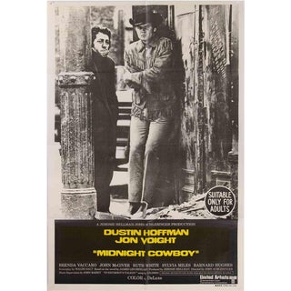 Midnight Cowboy Poster, Australia, 1969 For Sale