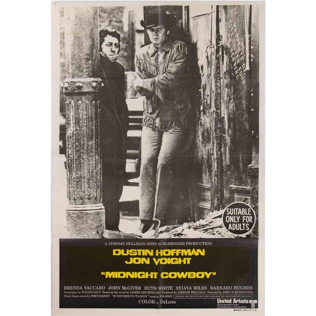 Midnight Cowboy Poster, Australia, 1969 For Sale
