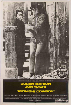 Midnight Cowboy Poster, Australia, 1969
