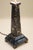 Stone 1960s Art Deco Revival Modern Obelisk Column Black Portoro Marble Table Lamp For Sale - Image 7 of 12