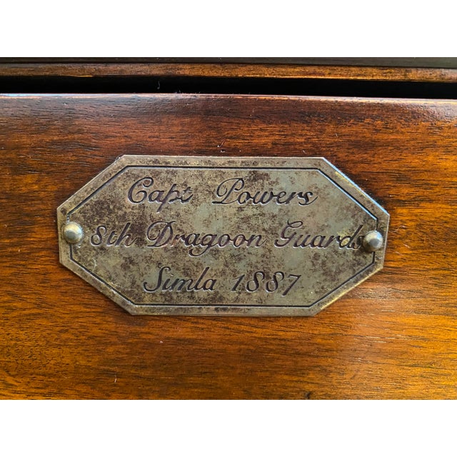 Campaign Late 19th Century Theodore Alexander Walnut Chest of Drawers For Sale - Image 3 of 6