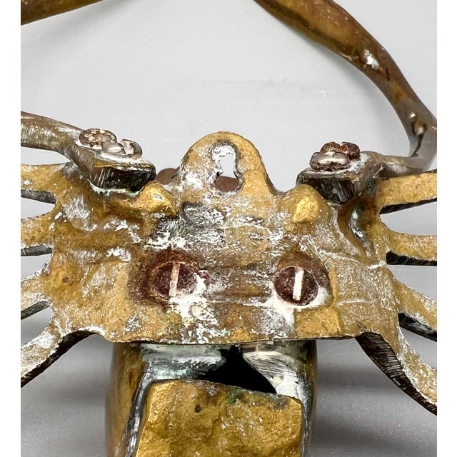 Metal 20th Century Brass Lobster Figure For Sale - Image 7 of 10