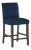 Chelsea Counter Stool in Ink Classic Velvet For Sale