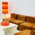 Brown Mid-Century Italian Brown Modular Sofa, 1970s, Set of 5 For Sale - Image 8 of 11