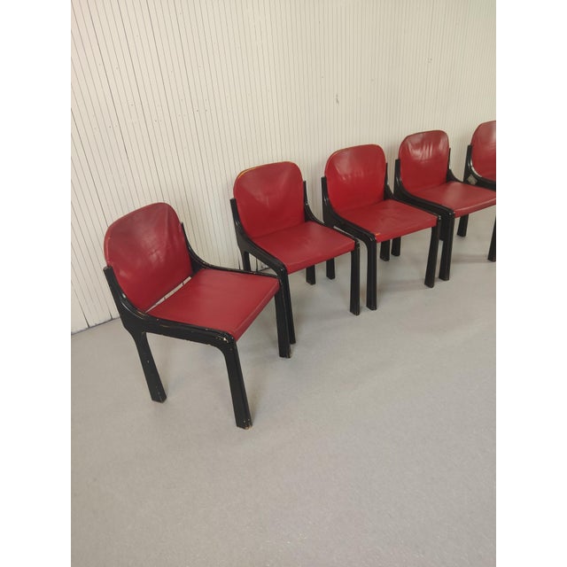 Vintage Chairs in the style of Bartoli, 1970s, Set of 6 For Sale - Image 4 of 7