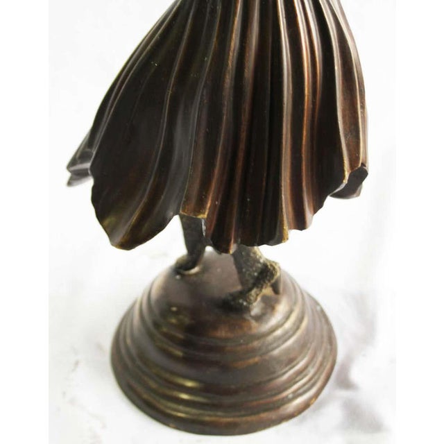 20th Century Art Deco Style Bronze Figure by Demétre Haralamb Chiparus For Sale - Image 5 of 6