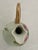 Mid 20th Century Mid 20th Century Lefton Porcelain Green Heritage Rose Hand-Painted Porcelain Ewer/Miniature Pitcher/Bud Vase Excellent Condition For Sale - Image 5 of 8