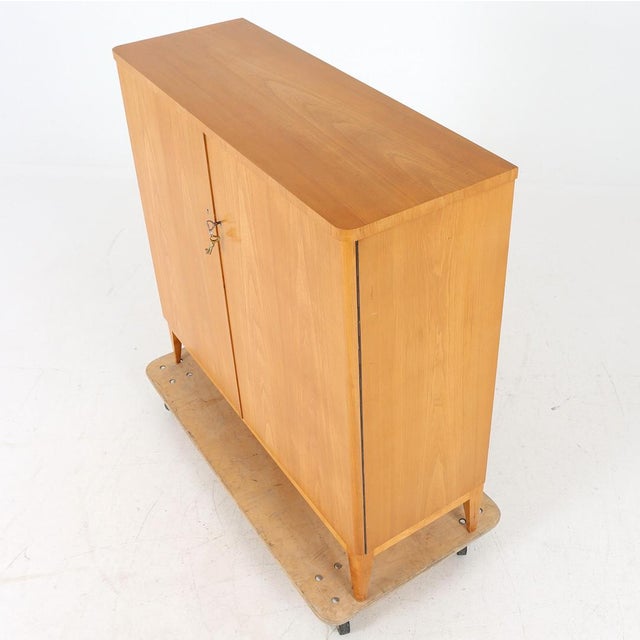 1940s Swedish Modern Cabinet in Birch, 1940s For Sale - Image 5 of 7