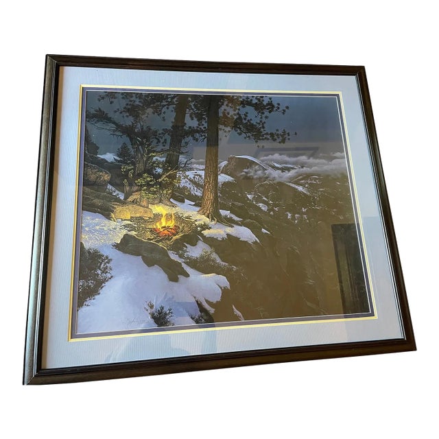 Late 20th Century Limited Edition Print Titled "Warmed by the View" by Stephen Lyman W/ Coa For Sale