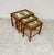 Mid-Century Modern Danish Nesting Tables in Teak and Ceramic, 1960s, Set of 3 For Sale - Image 3 of 18