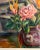 Wood 1999 Floral Arrangement in a Vase Still Life Painting by Dorothy Dickensen Corbit, Framed For Sale - Image 7 of 10