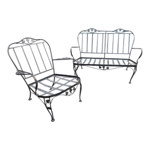 Vintage Wrought Iron Outdoor Patio Furniture