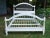 Ethan Allen Wheatback French Country Cottage Queen Bed is finely crafted of Birch wood, and finished in antique white with...