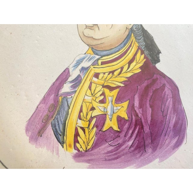 Plates in French Pink and Green Faïence, 20th Century, Set of 2 For Sale - Image 4 of 15