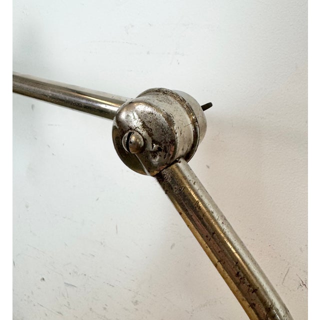 Industrial Workshop Black Enamel Desk Lamp, 1950s For Sale - Image 10 of 18