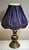 1950s Mid-Century German Table Lamp with Brass Base and Sequined Shade, 1950s For Sale - Image 5 of 10